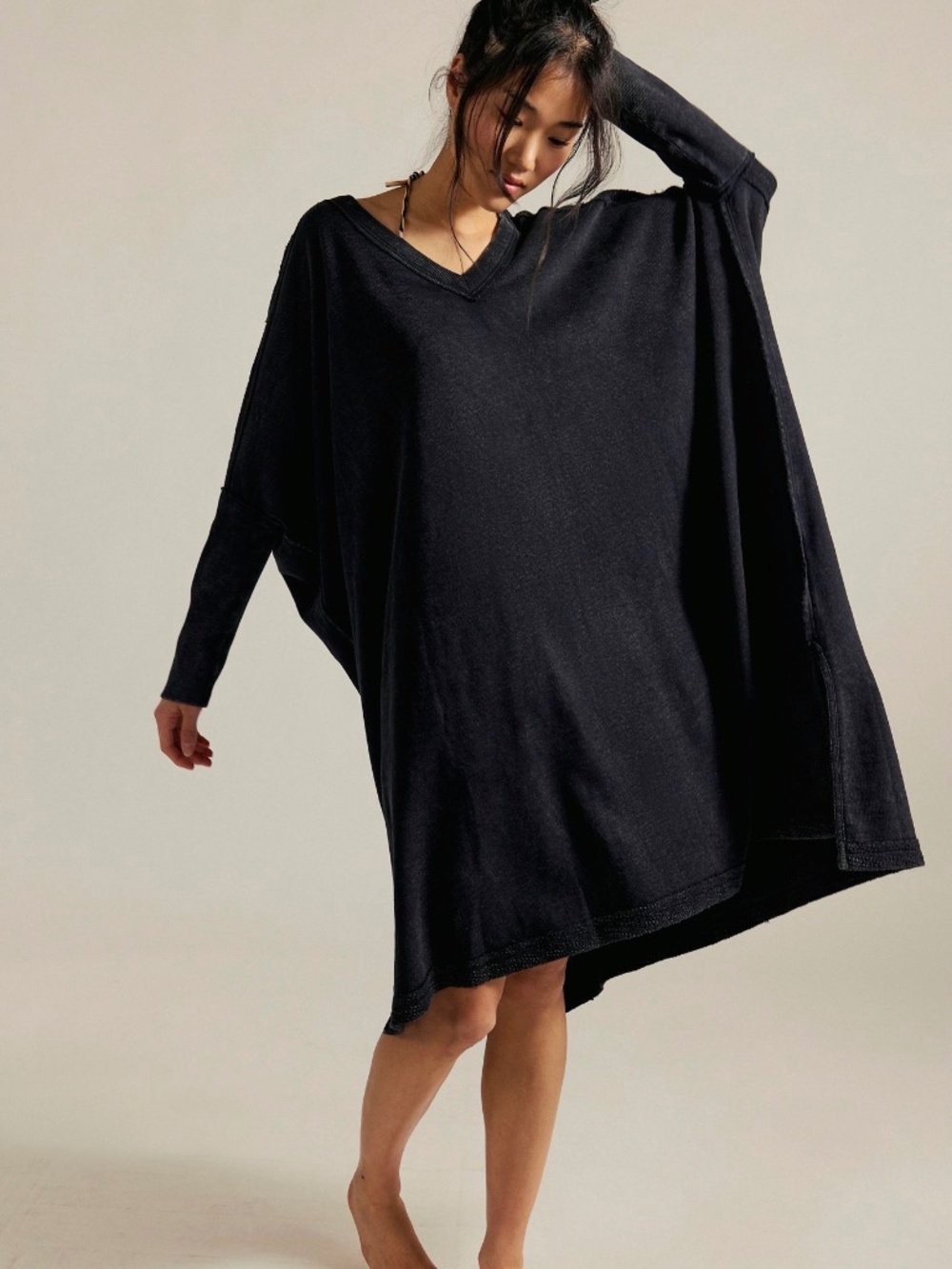 Free People - We The Free Happy Place Maxi Sweatshirt Dress XS/S